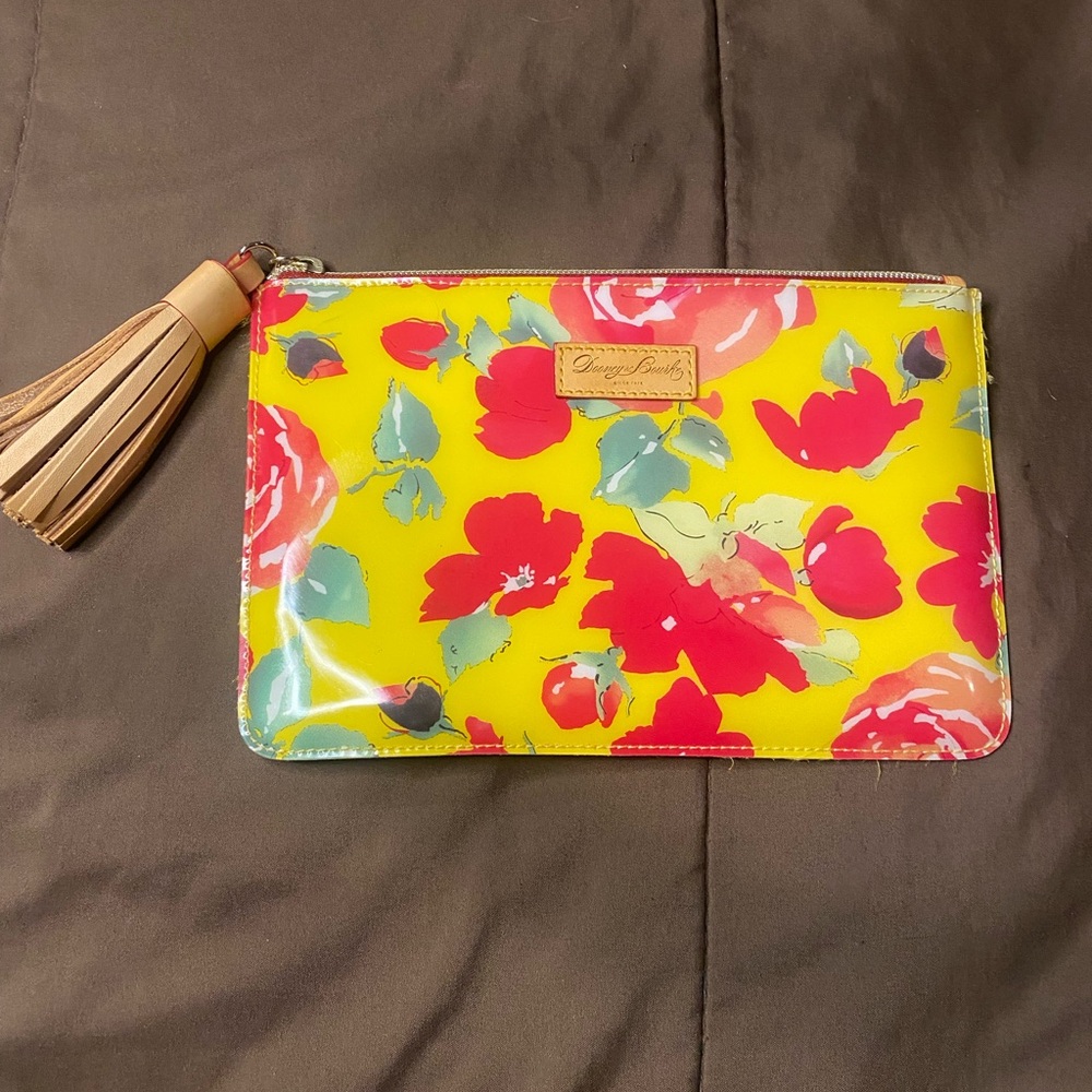 Dooney & Bourke  Bright Floral Clutch with Tassel